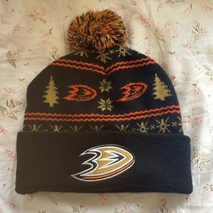 Black ducks hockey team beanie.
